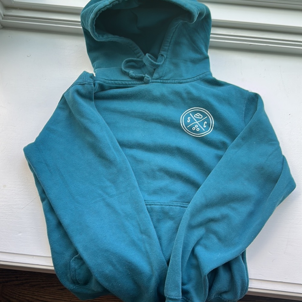 Blue Sun Cloud beach hoodie